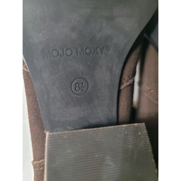 Anthropologie Mojo Moxy “Frilled” Brown Fringe Knee-High Boots 8.5 Boho Western - Picture 4 of 14